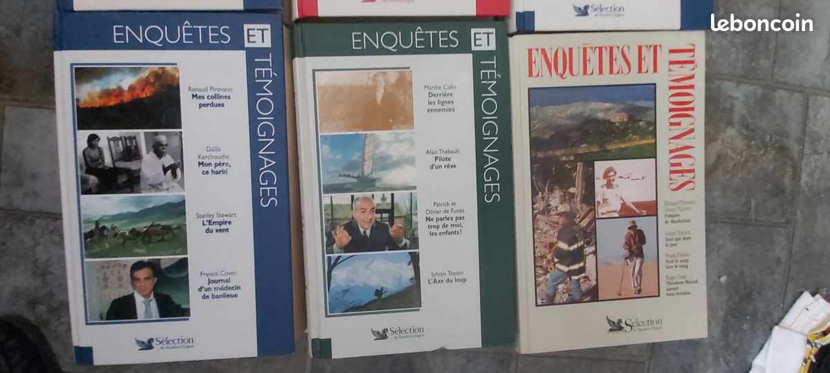Lot de 6 livres Enquêtes et témoignages (image 2)