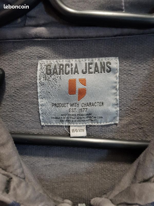 Sweat capuche Garcia jeans 14 ans motif fleur (image 3)