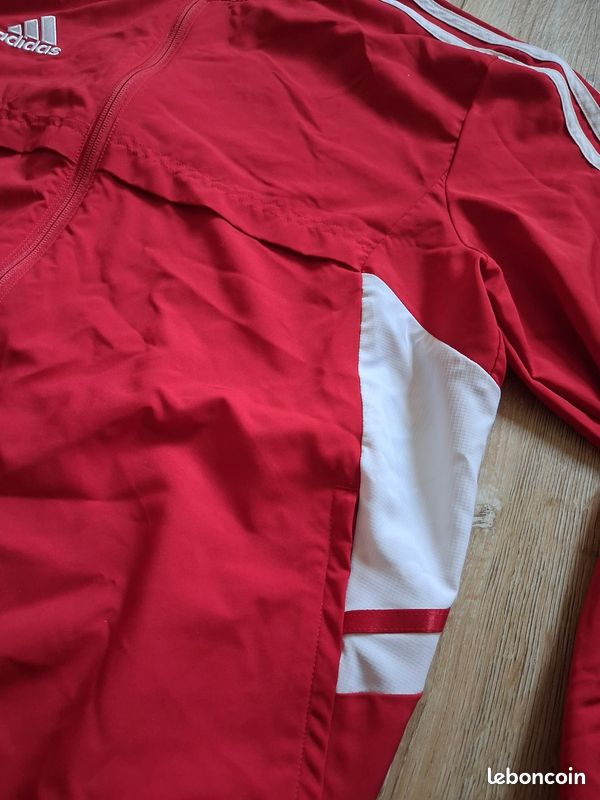 Veste de survêtement Adidas Aeroready Rouge & Blanc 2021 Streetwear Taille L (image 10)
