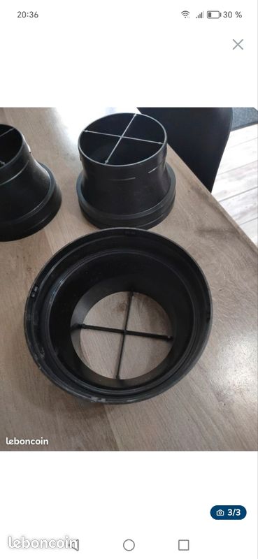Raccords de refoulement Ø160 vers Ø125 - ALDES neufs
5 l'unité (image 3)