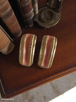 Boucles D'oreilles Fantaisie Vintage - En Parfait état Général Avec Quelques Traces D'usure - Occasion