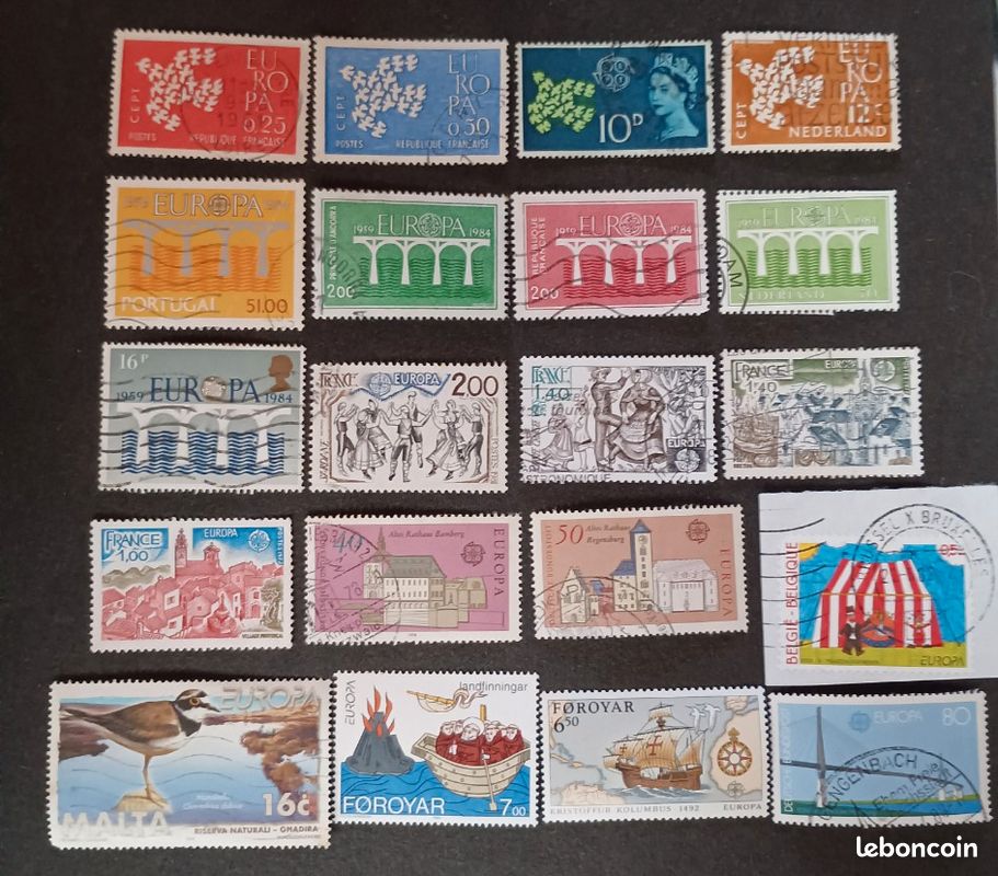 Lot de 20 timbres Europa (image 1)