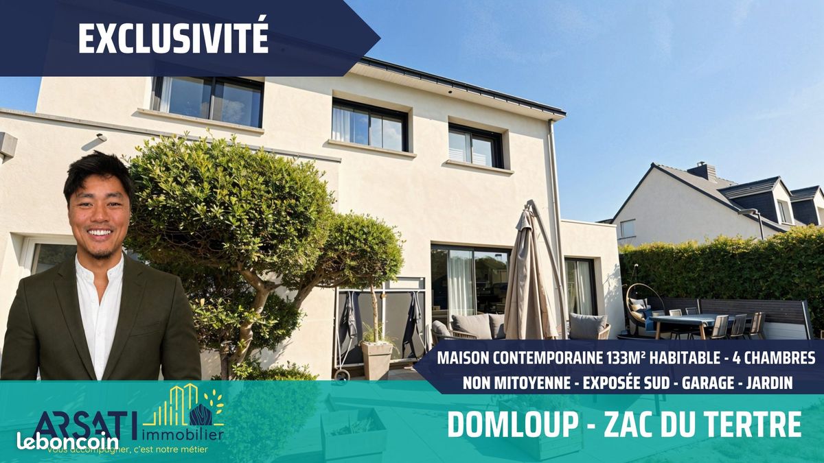 Maison 6 pièces 133 m² · à Domloup · 133 m² · 399 900 €