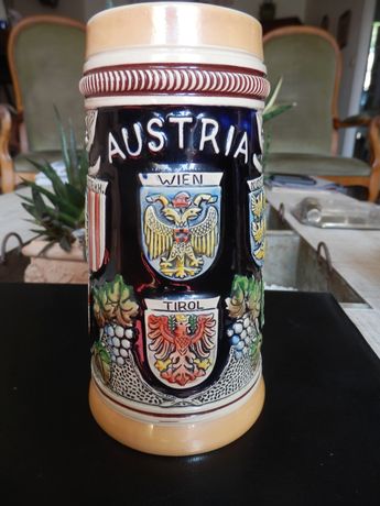 Chope à bière Vintage en céramique allemande, Selency
