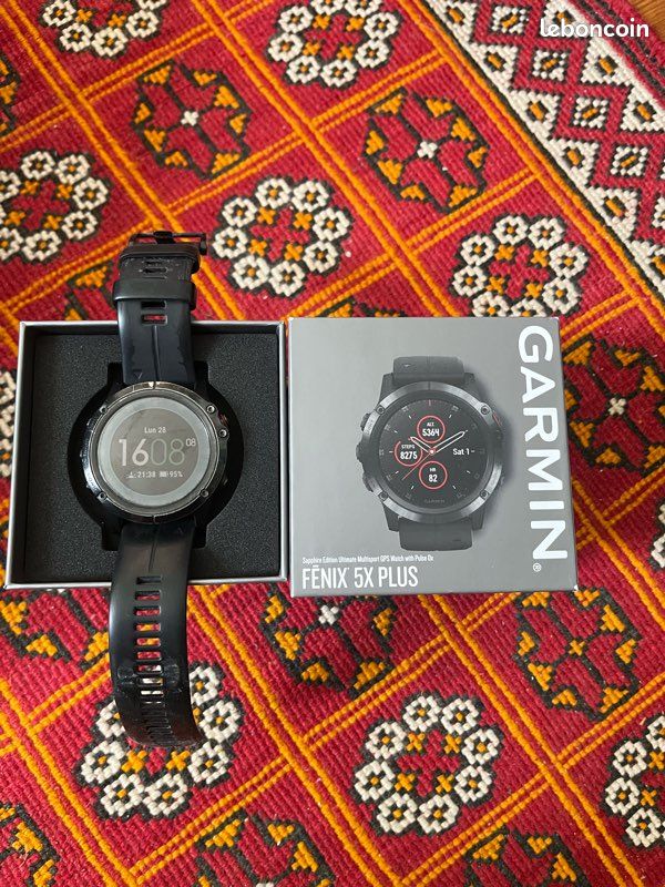 Montre cardio GPS Garmin Fenix 5 X plus + (image 1)