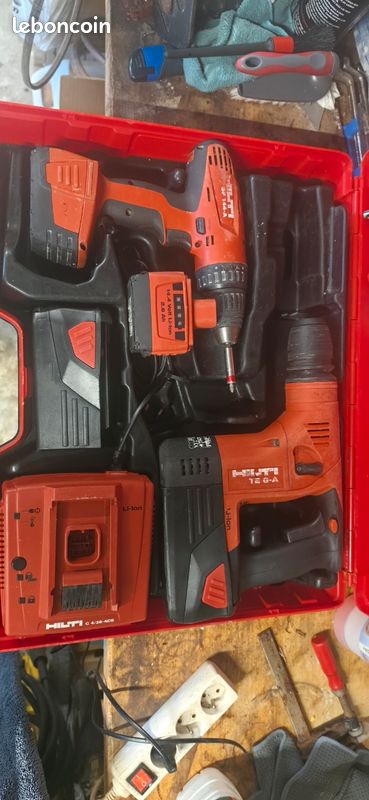 Coffret outillage sans fil HILTI — Perforateur + Visseuse + Chargeur (image 3)