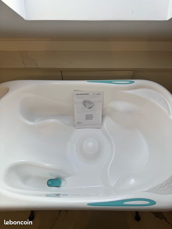 Baignoire bébé vertbaudet 2 en 1 complète (image 1)