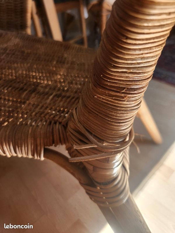 Fauteuil en osier (image 4)