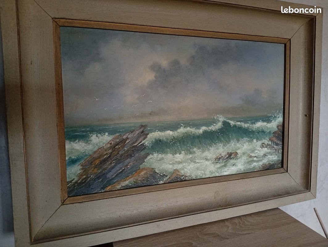 Tableau marin signé Raphael Binet 1959 (image 1)