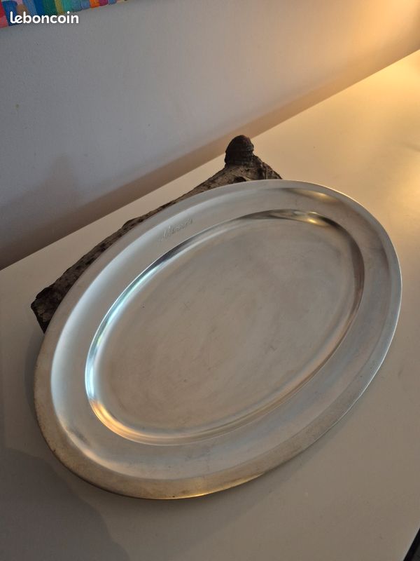 Ancien plat métal argenté (image 4)