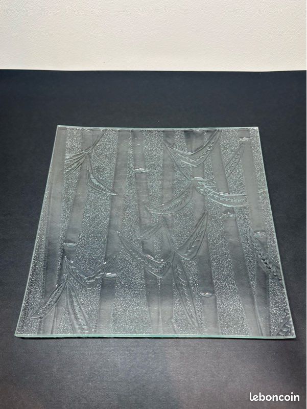 Service d’assiettes en verre texturé (20 pièces) (image 3)