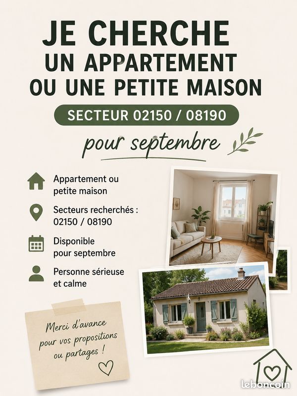 Appartement 3 pièces 75 m² · à Nizy-le-Comte · 75 m² · 550 €