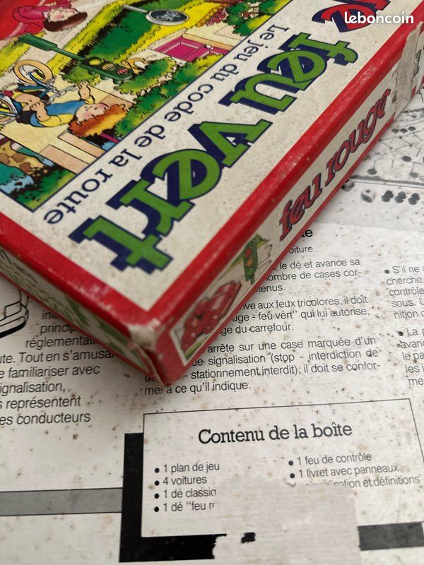 Jeu De Société Vintage Nathan 'Feu Rouge Feu Vert' - Éducation Routière 7-11 Ans - Occasion