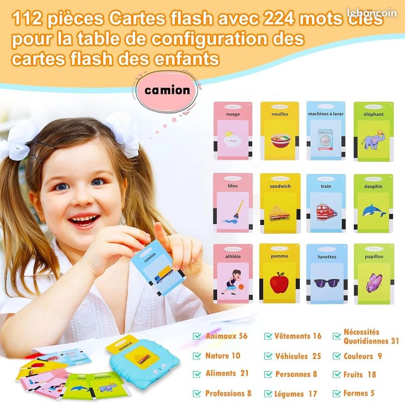 Cartes parlantes apprentissage espagnol enfant 3-8 ans (image 6)