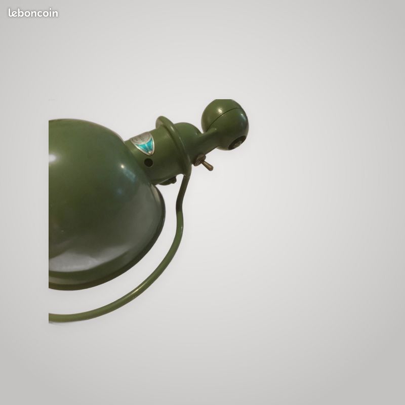 Lampe JIELDE industrielle vintage articulée en métal vert – Loft Design (image 11)