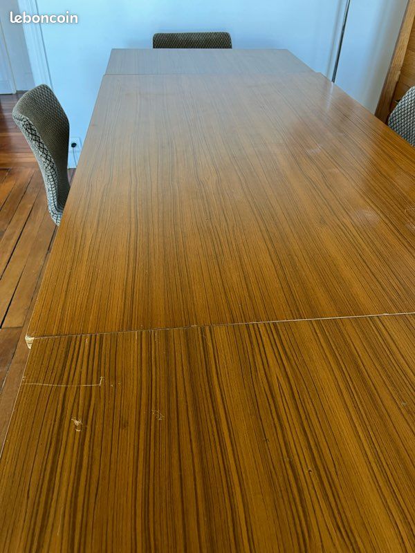 Table vintage bois et formica (image 4)