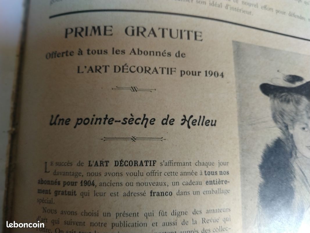 L'album d'art la dentelle art décoratif : anciennes planches de modèles en dentelle 1904 vintage (image 6)