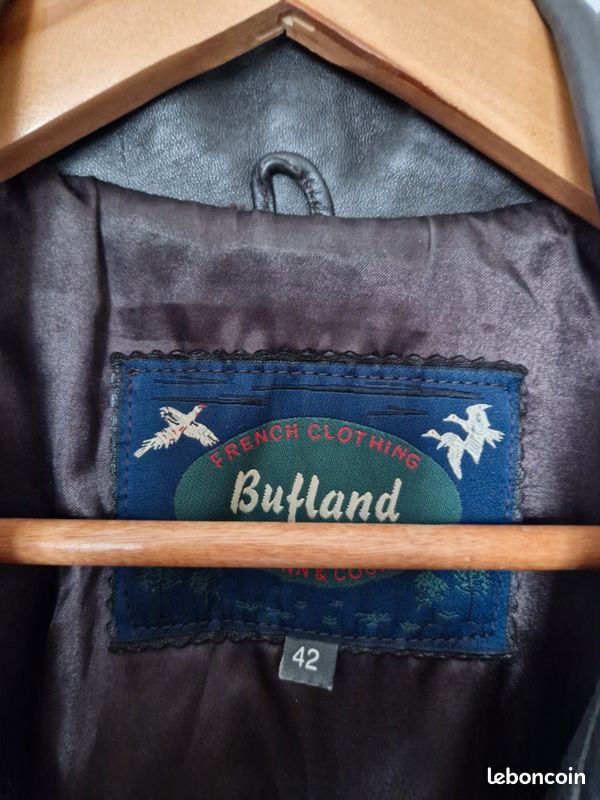 Veste en cuir marron Vintage (image 4)
