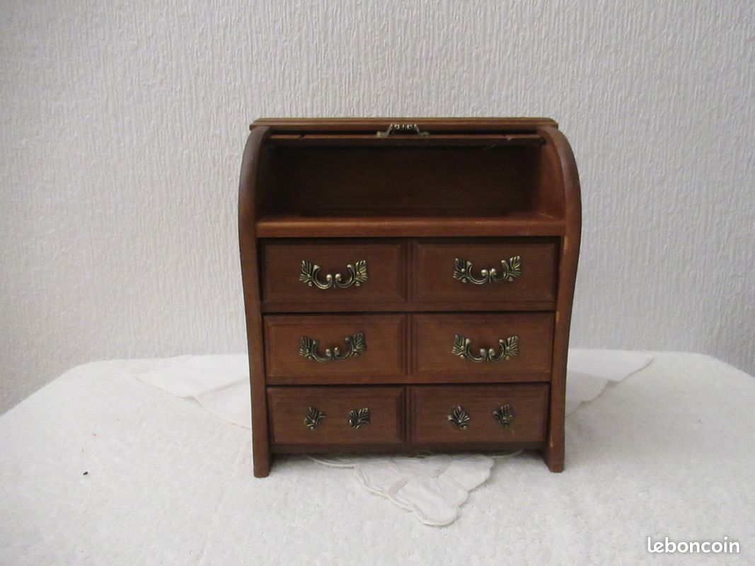 Bureau à rideau (secrétaire miniature) (image 4)