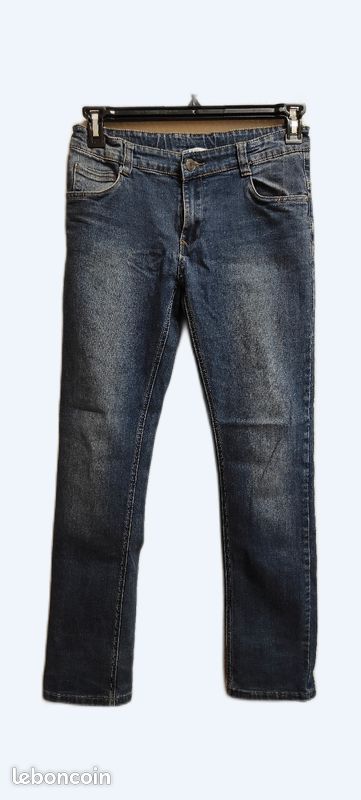Jean bleu 16 ans taille ajustable gemo (image 1)