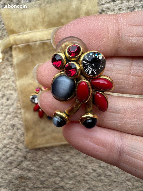Boucle d'oreille Romantique, clips oiseau de paix | Création Bijou Zor Paris