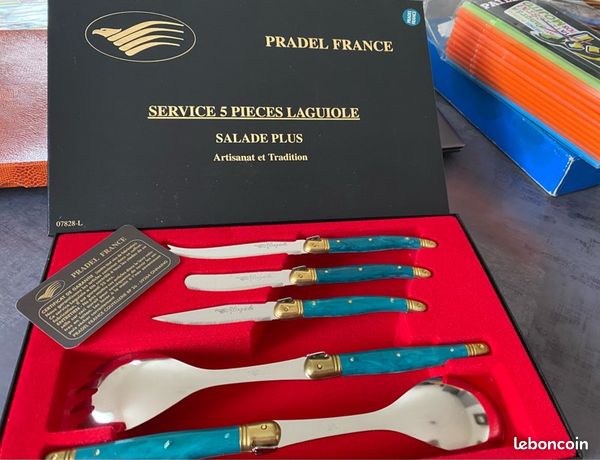 LE SERVICE A SALADE LAGUIOLE AVEC PLATINES NACRE