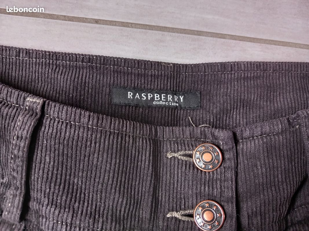 Pantalon bootcut patelf velours noir (image 4)