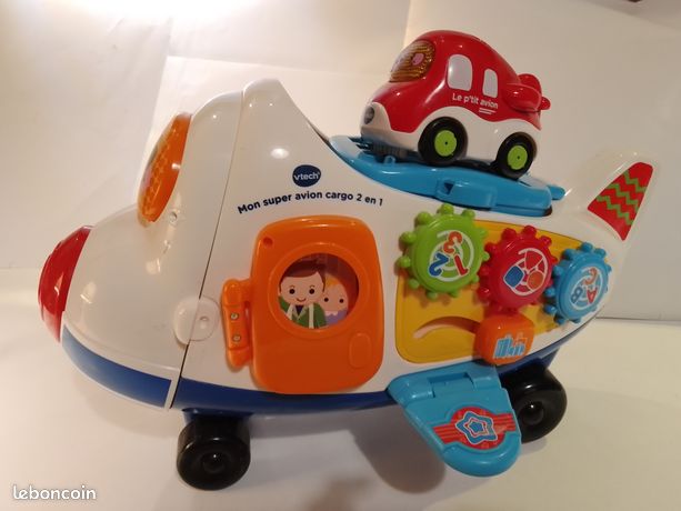 Vtech Mon Super Avion Cargo 2 En 1 (Tut Tut Bolides) + Fusée Zoé - Occasion