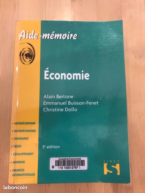 Aide-mémoire Économie (image 1)