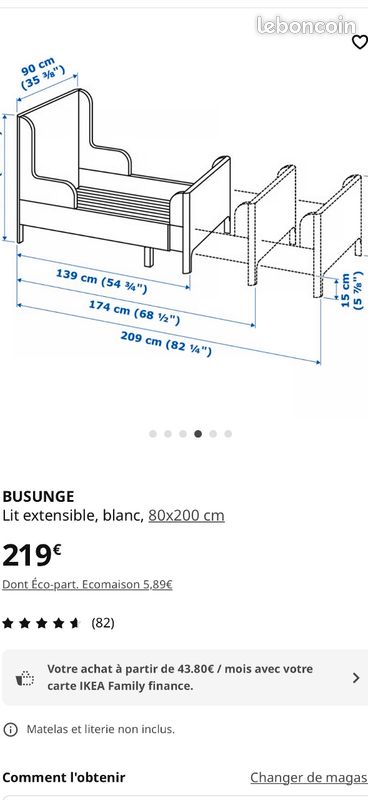 Lit a vendre (image 1)