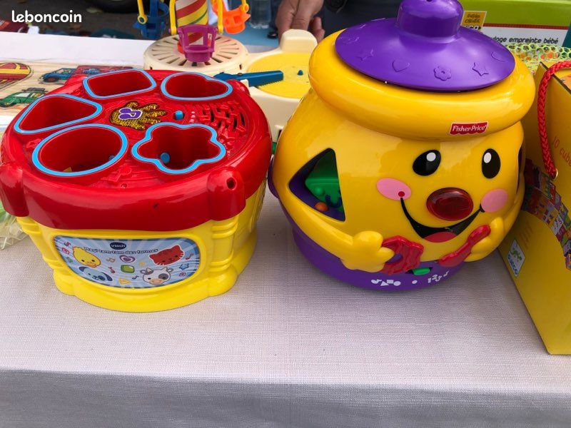 Boîte à formes tam-tam et boîte à cookies de Fisher (image 1)