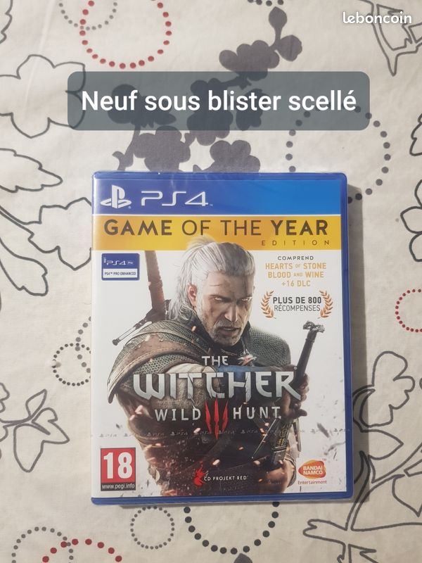 The Witcher 3: Wild Hunt Sur PS4 – Neuf Sous Blister, Version Française