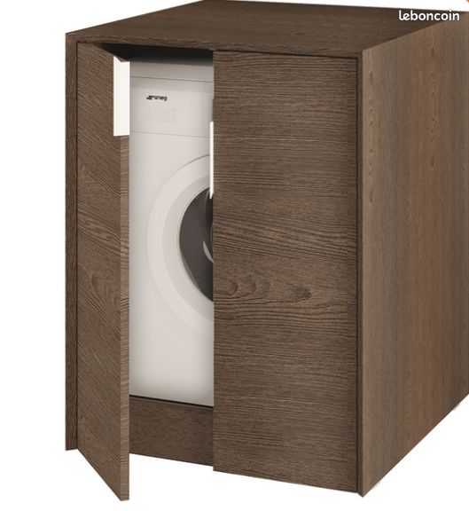 Meuble lave-linge NEUF Tribeca – design italien – 70x73 cm – 93 cm de haut (image 1)
