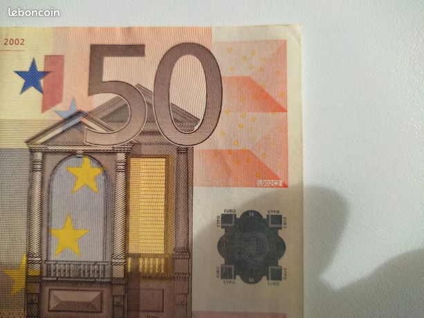 Billet 50 euros 2002 d'occasion - Collection - leboncoin