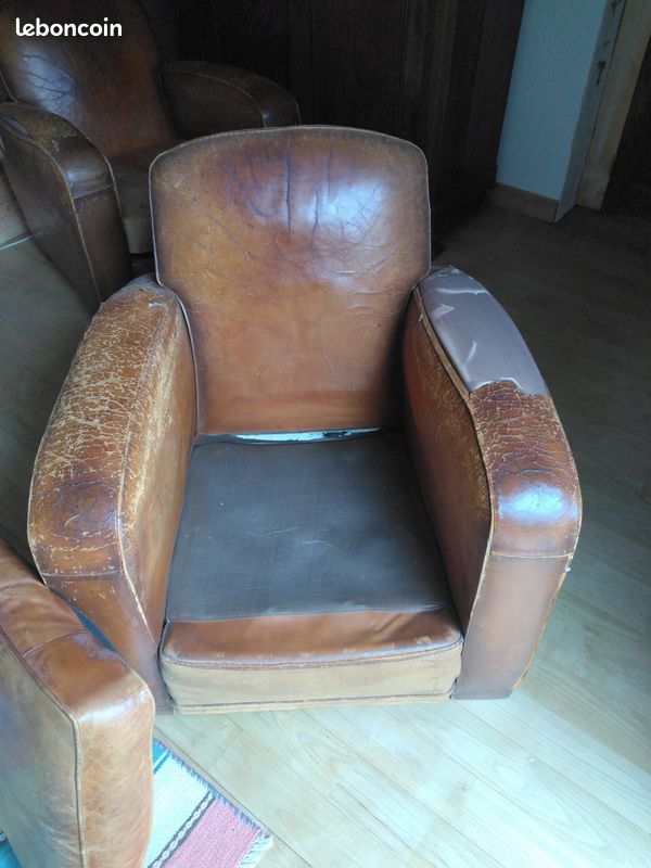 Fauteuils club cuir (image 6)