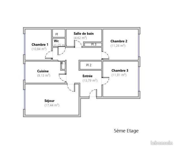 Appartement 4 pièces 80 m² · à Saint-Ouen-sur-Seine · 80 m² · 410 000 €