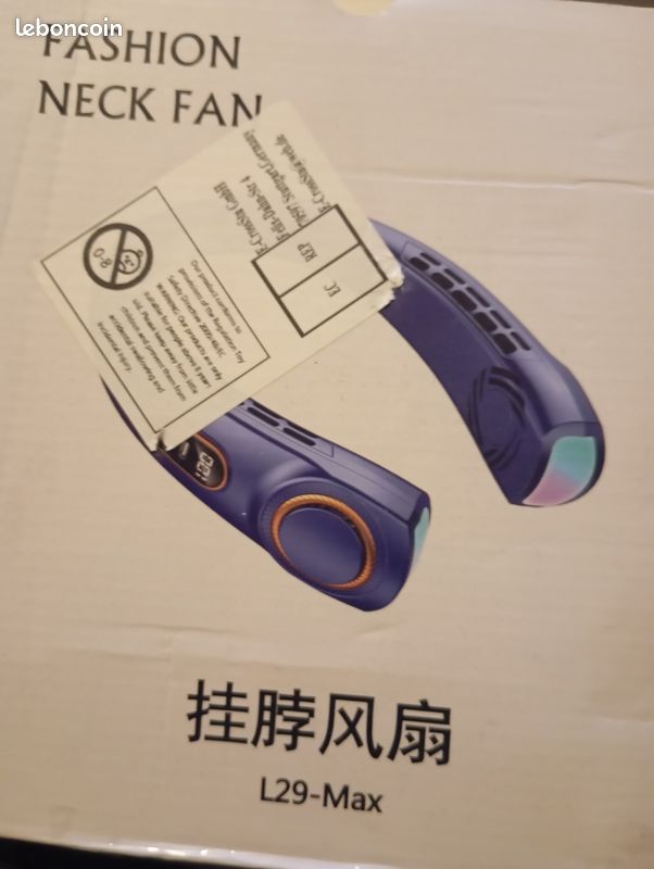 Casque ventilateur neuf /5 niveau de vitesse/usb (image 1)