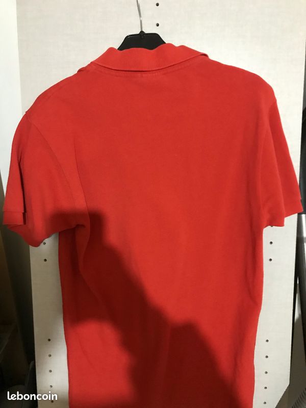 Polo Lacoste orange/rouge taille xs (image 2)