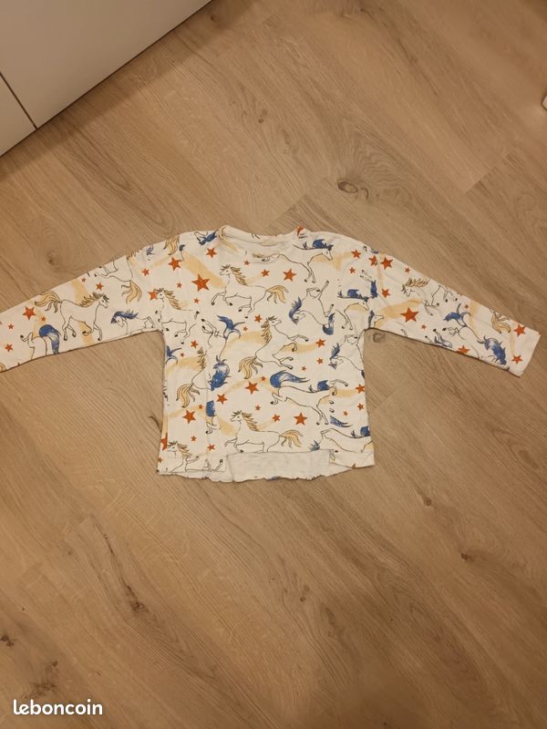 Pull Zara Beige Fille Taille 10 Ans - Occasion Très Bon État, Col En V, Mélange Coton