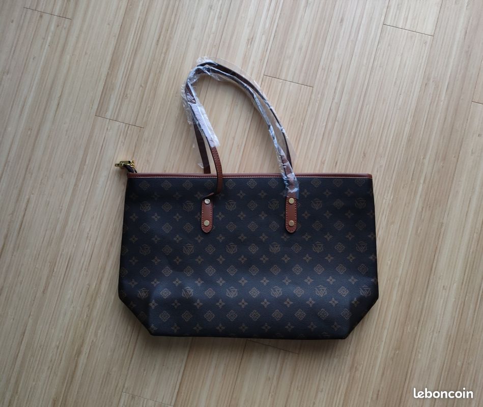 Sac à main marron foncé (image 1)