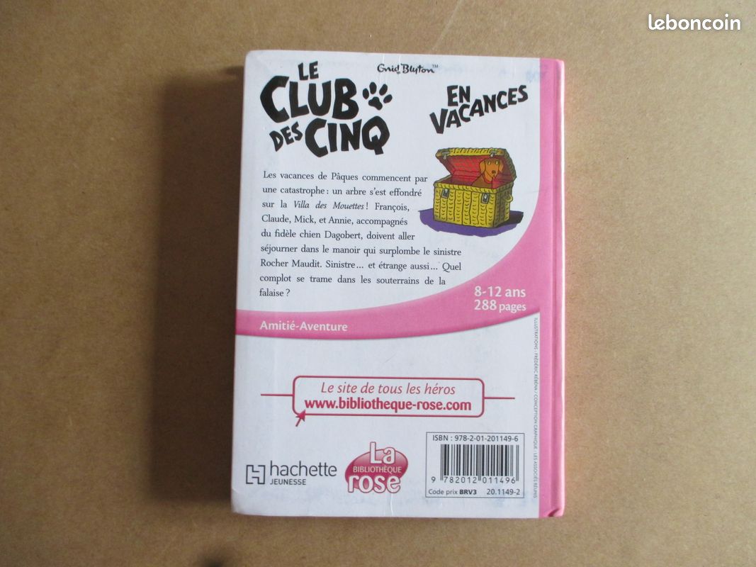 Livre Le club des cinq en vacances - 8 à 12 ans - Bibliothèque Rose (image 2)