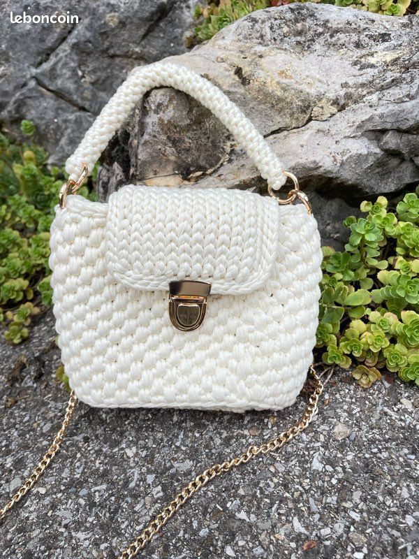 Sac en crochet fait main (image 3)