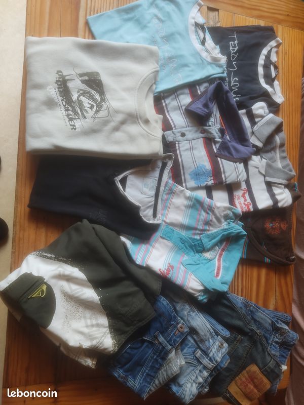 Lot vêtements de marque garçons 14 ans (image 1)
