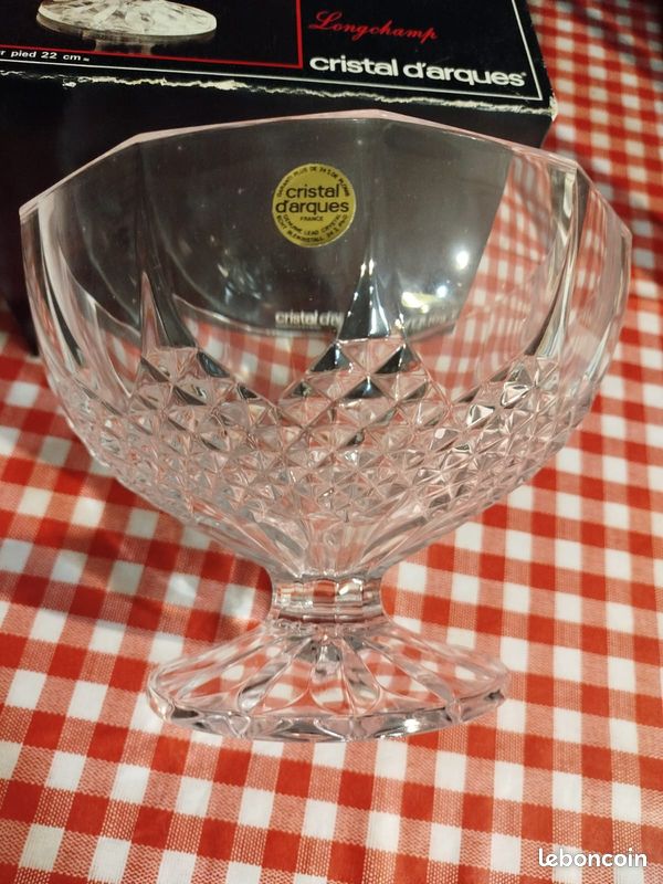 Coupe Longchamp en cristal d'Arques (image 1)