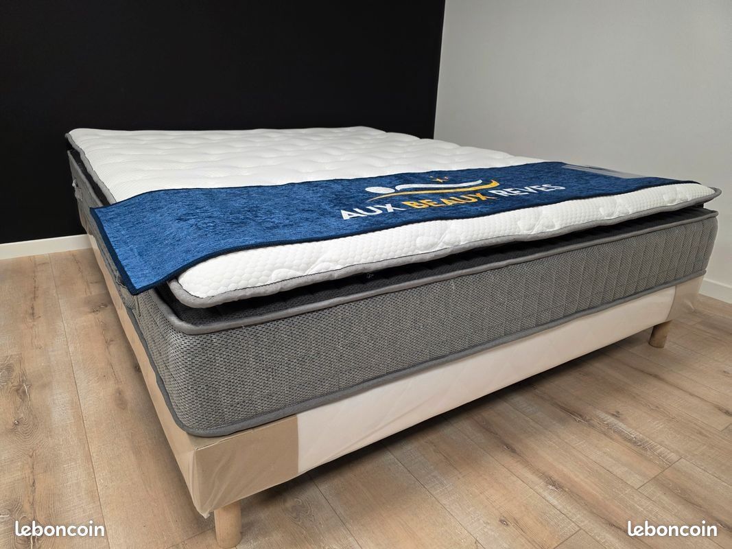 Destockage matelas sommier pieds. Livraison gratuite. Paiement 4x (image 2)