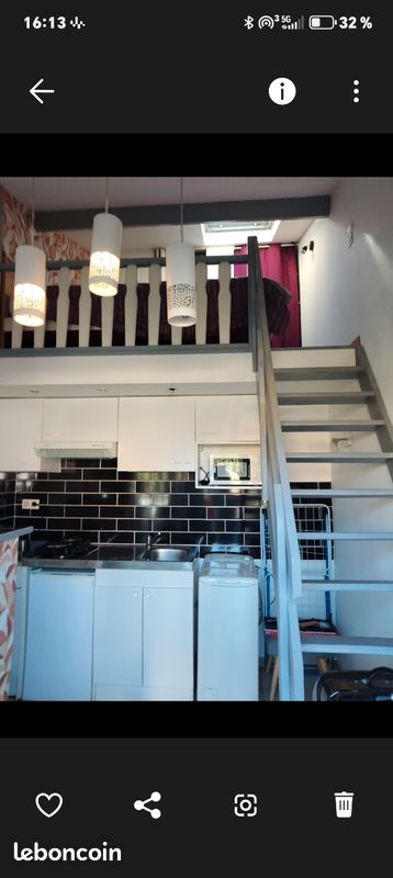 Studio meublé résidence sécurisée · à Saint-Jean · 550 €/mois