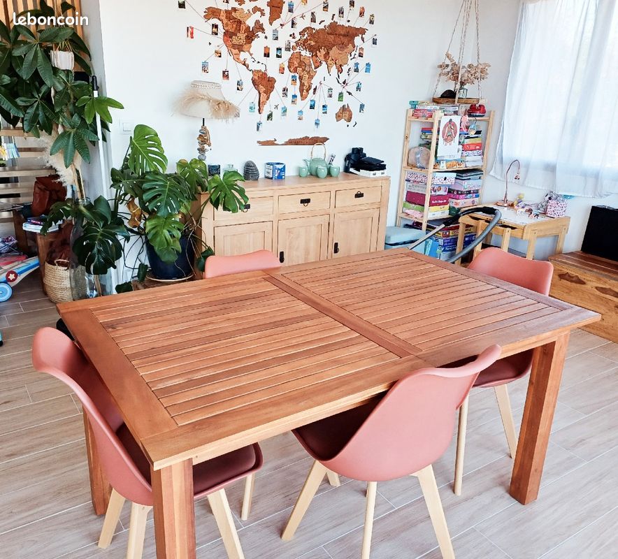 Chaises bois et plastique Terracotta (image 4)