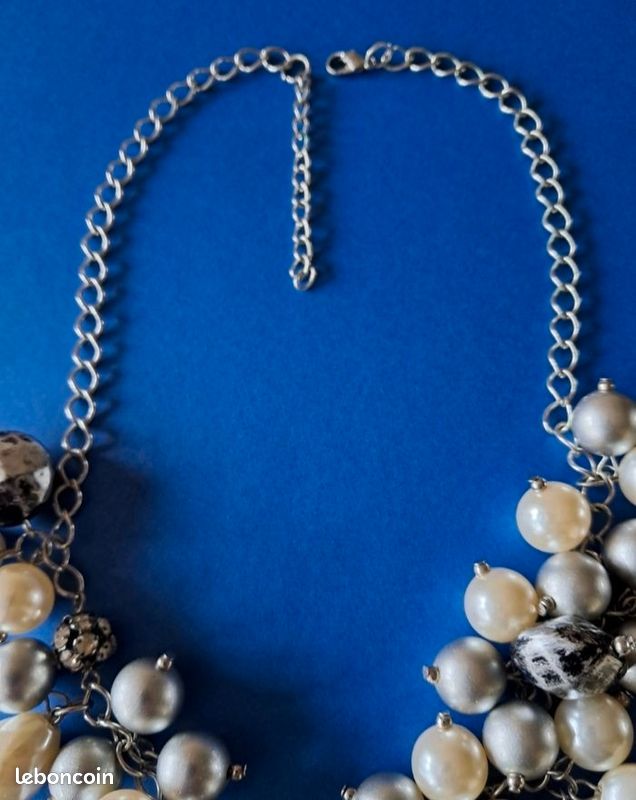 Collier Fantaisie Modèle N12 - Bijou D'Occasion - Chaîne Sans Marque