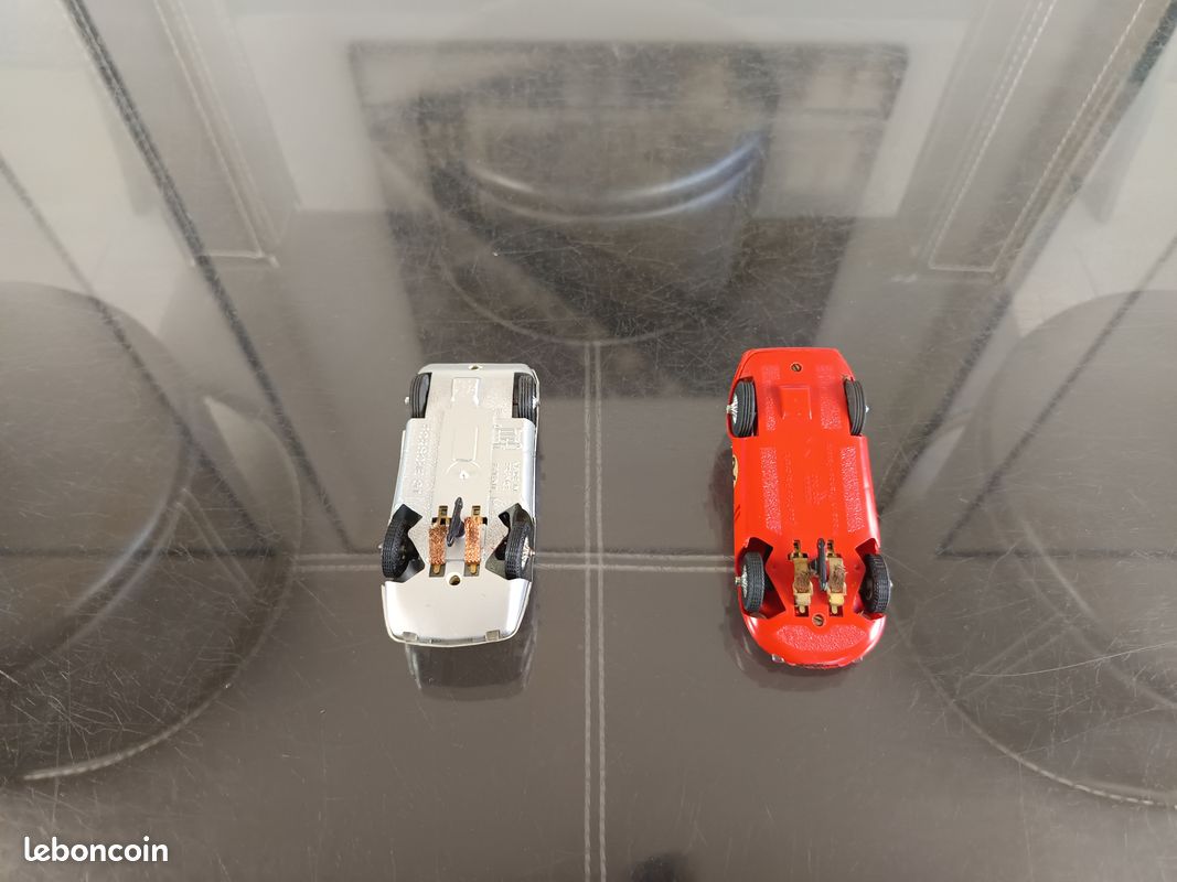Lot 2 Voitures Circuit Électrique Jouef - Porsche GT et Ferrari GTO 250 - Collection
