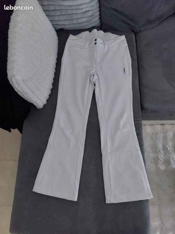 Pantalon De Ski Sportalm Femme – Taille 40, Blanc, Occasion En Parfait état, Coupe Ample